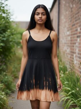 Black Ember Mini Dress *Custom Made*